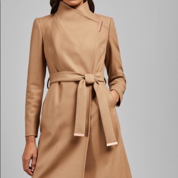 ted baker sandra camel coat
